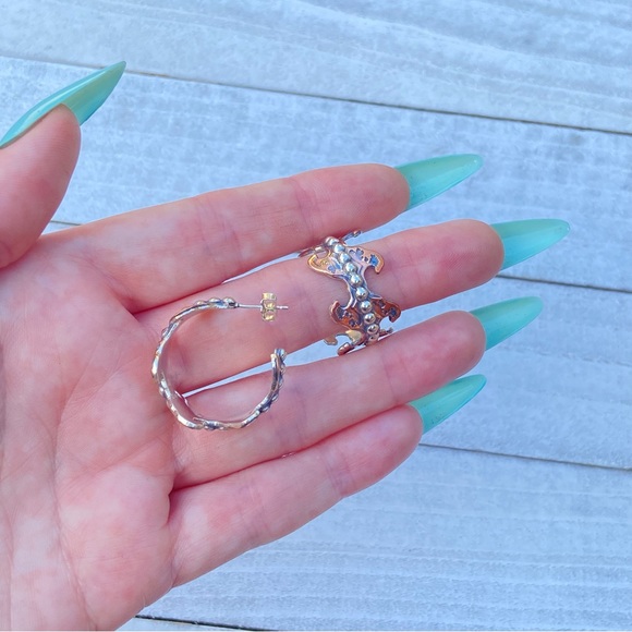 Ocean waves earrings - Picture 5 of 6